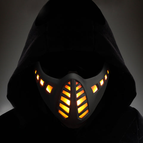 LED Light-Up Half Face Mask