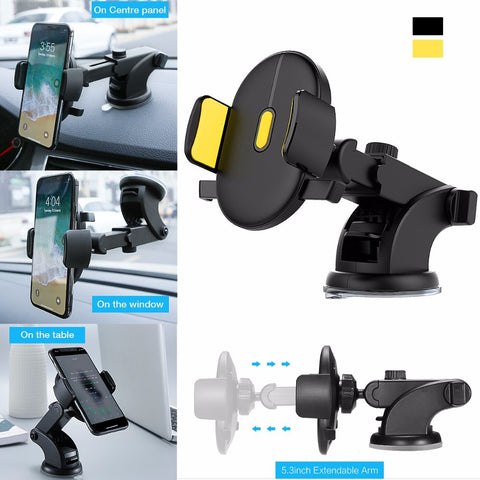 Telescopic Car Phone Holder Suction Cup